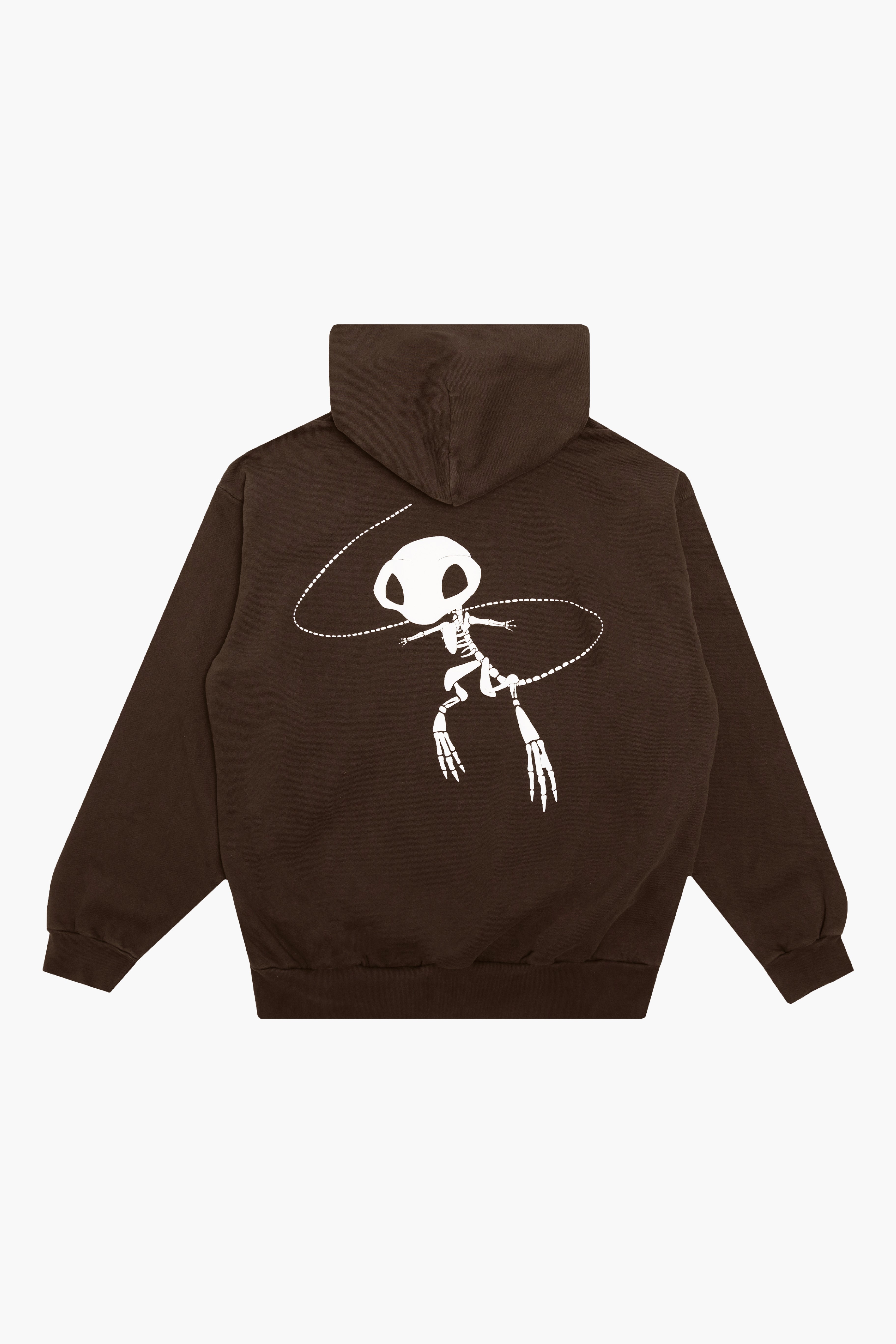 chocolate 'fossil' hoodie