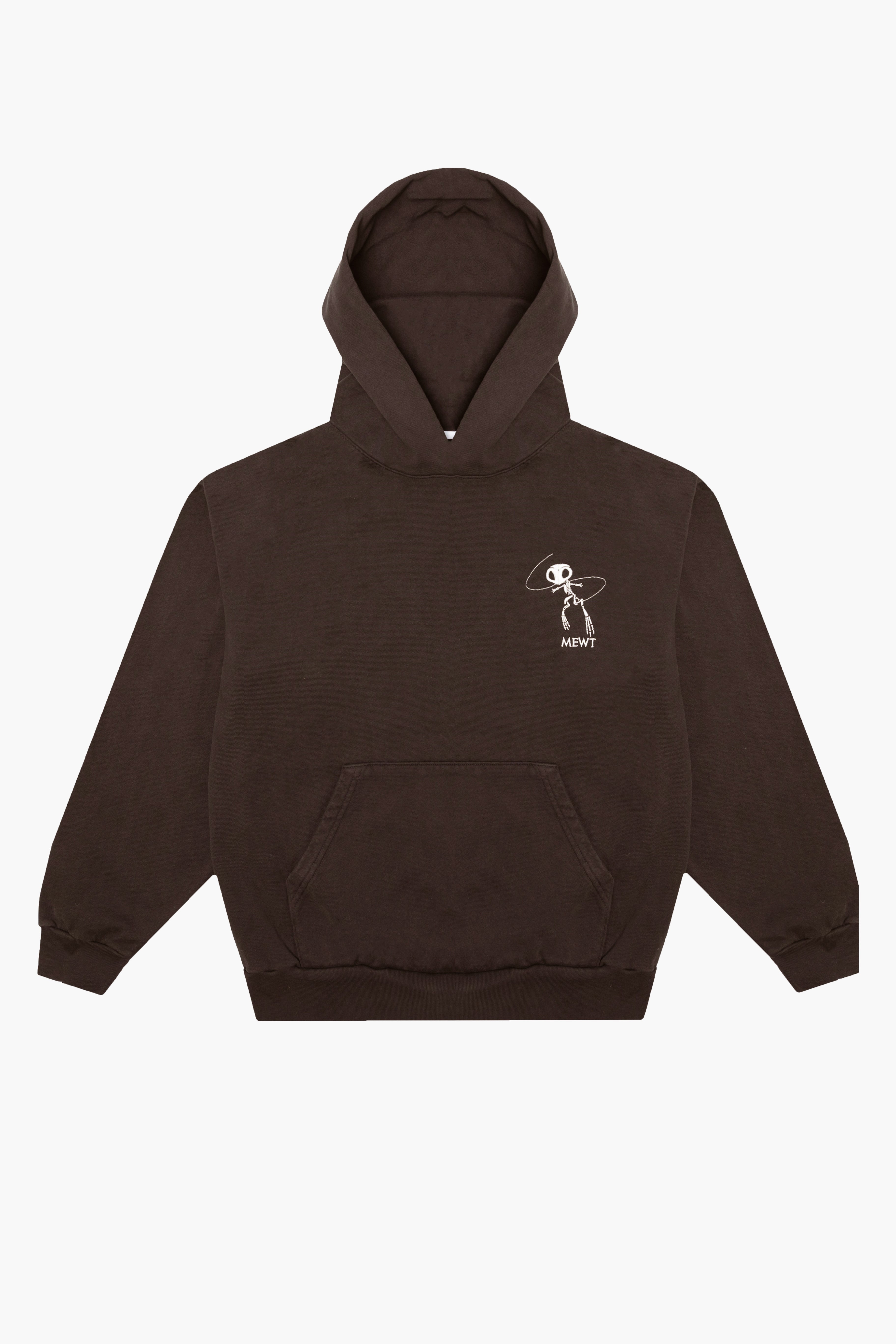 chocolate 'fossil' hoodie