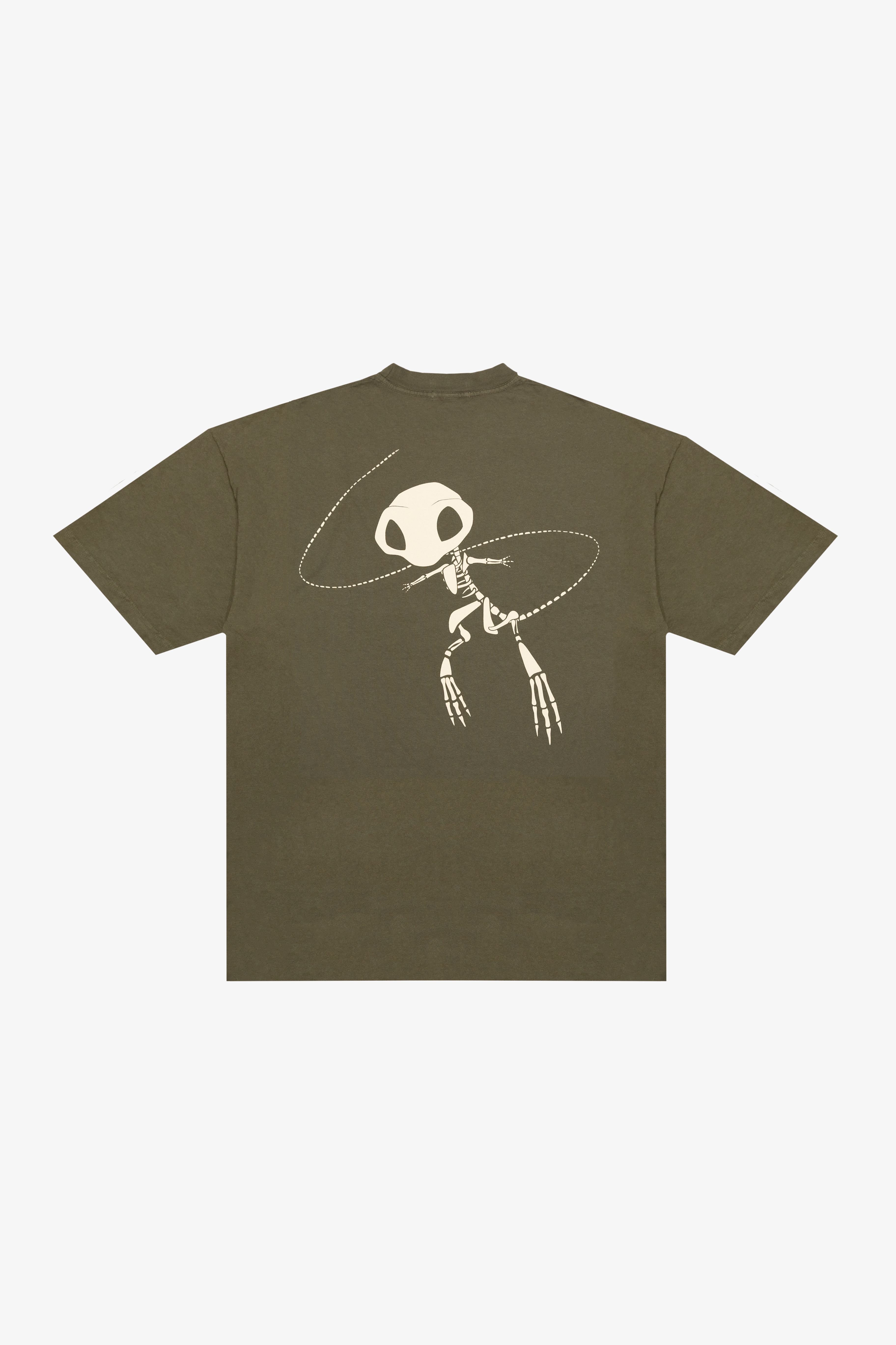 army green 'fossil' tee