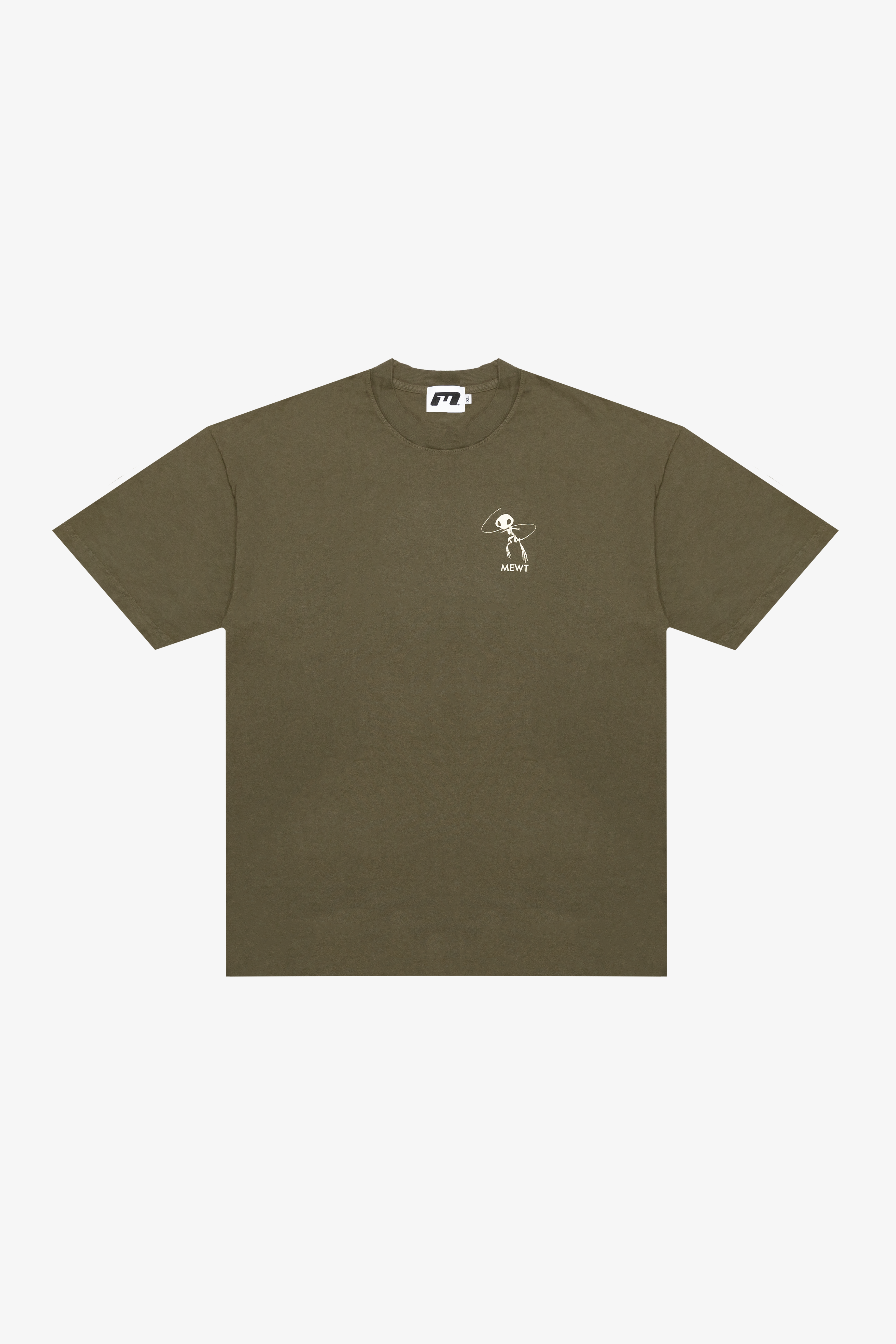 army green 'fossil' tee